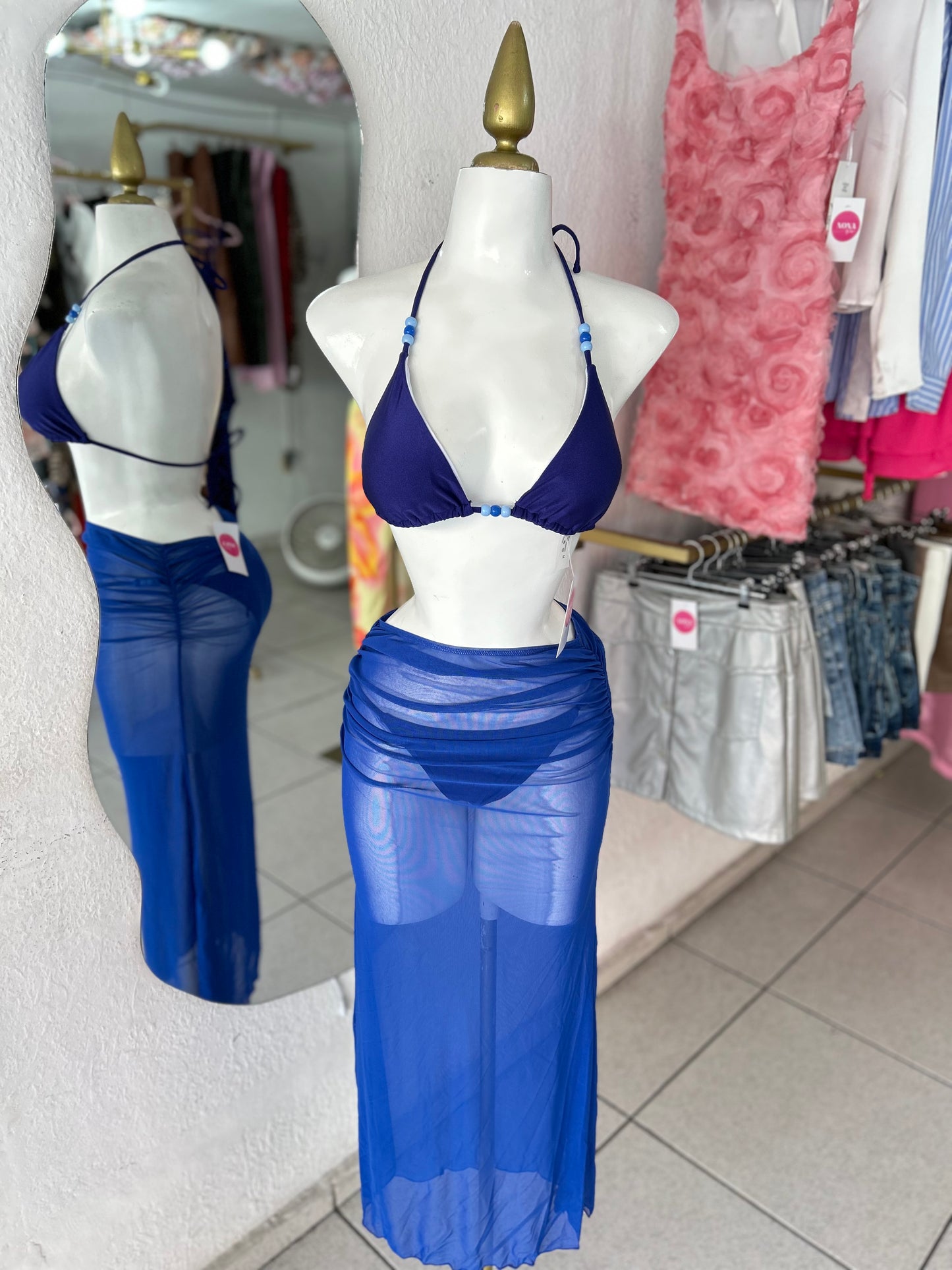 Traje de baño bahía azul 3pz