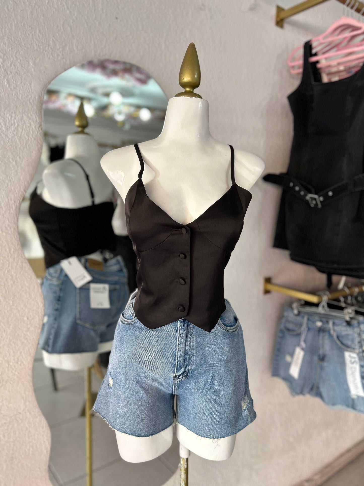 Short demin claro
