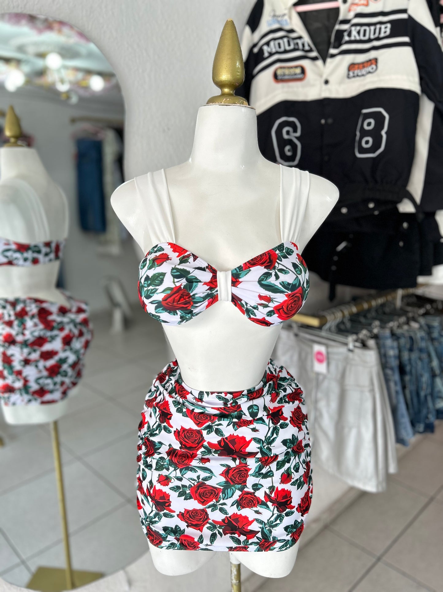 Traje de baño roses 3 pz