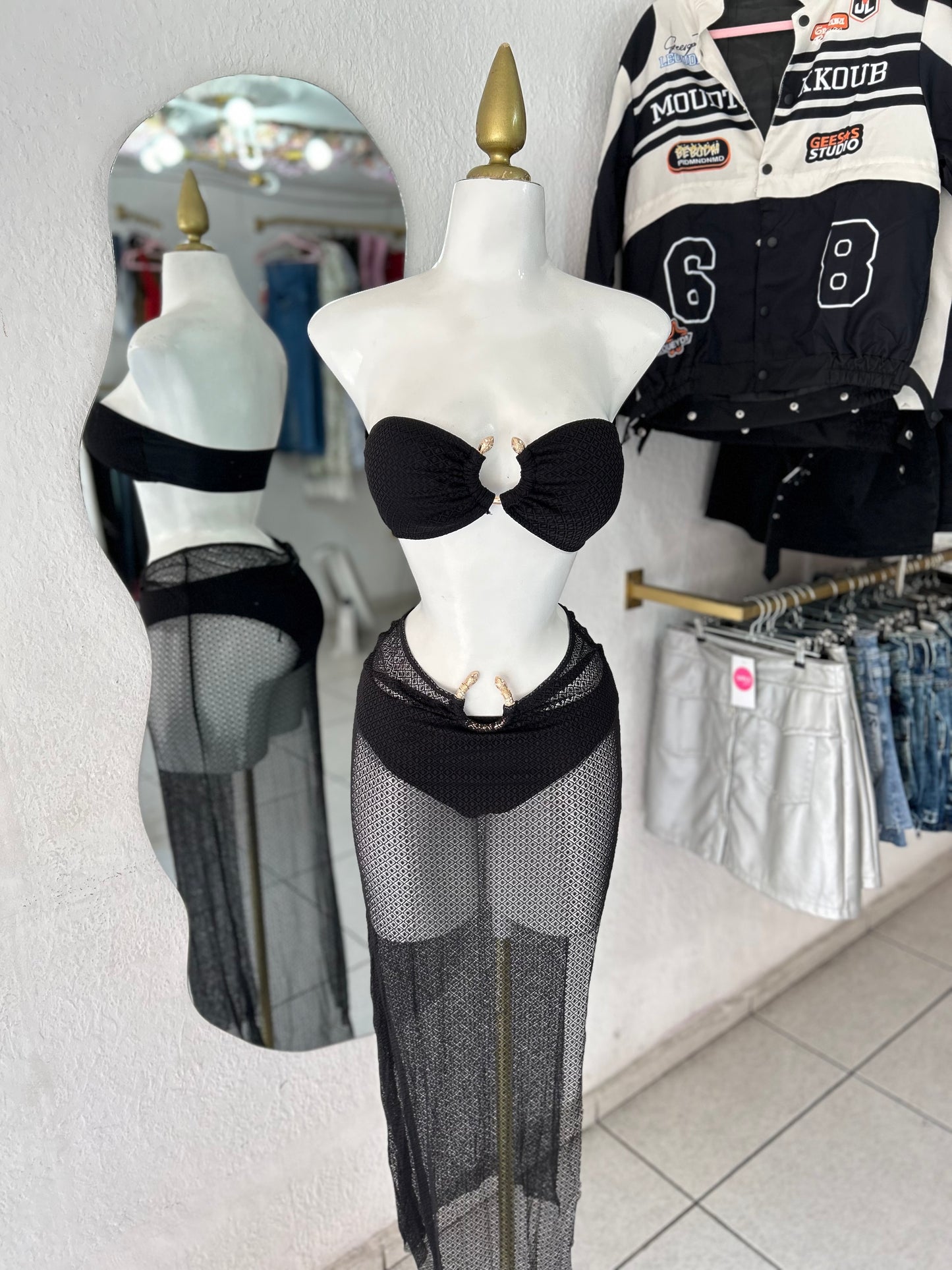 Traje de baño black serpentina