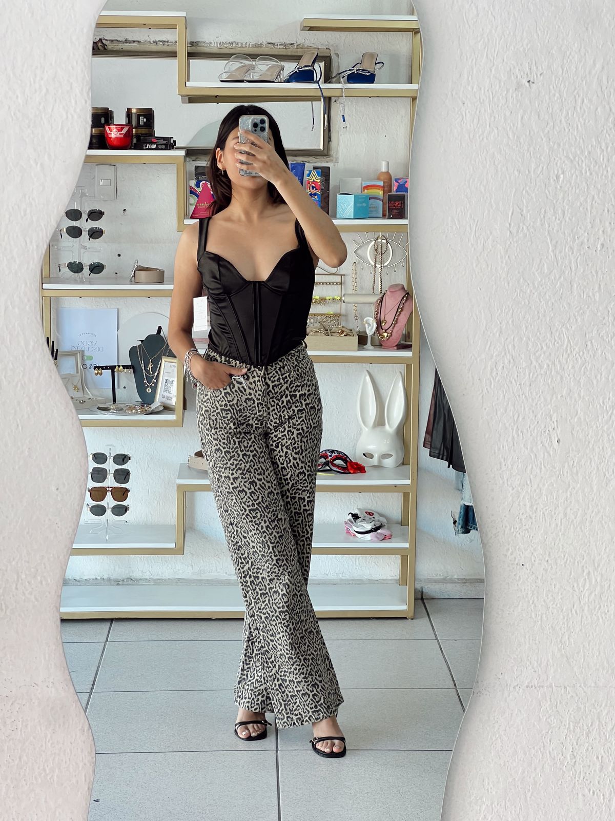 JEANS LEOPARDO WIDE LEG