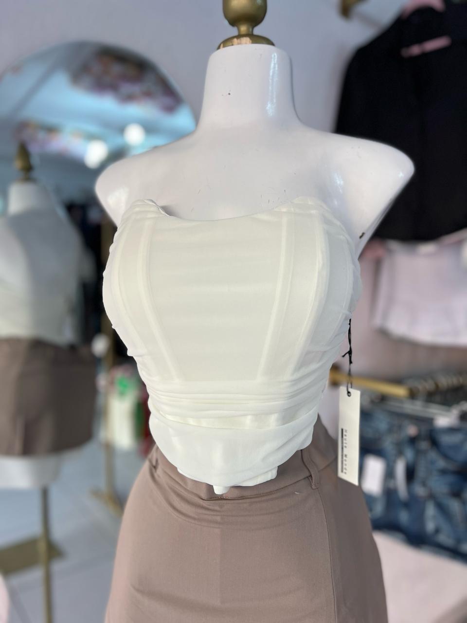 CORSET BLANCO MESH