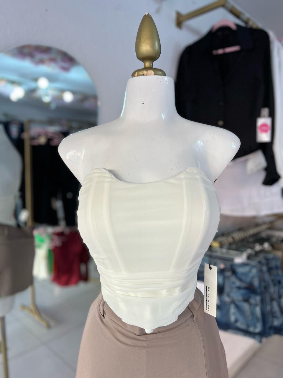 CORSET BLANCO MESH