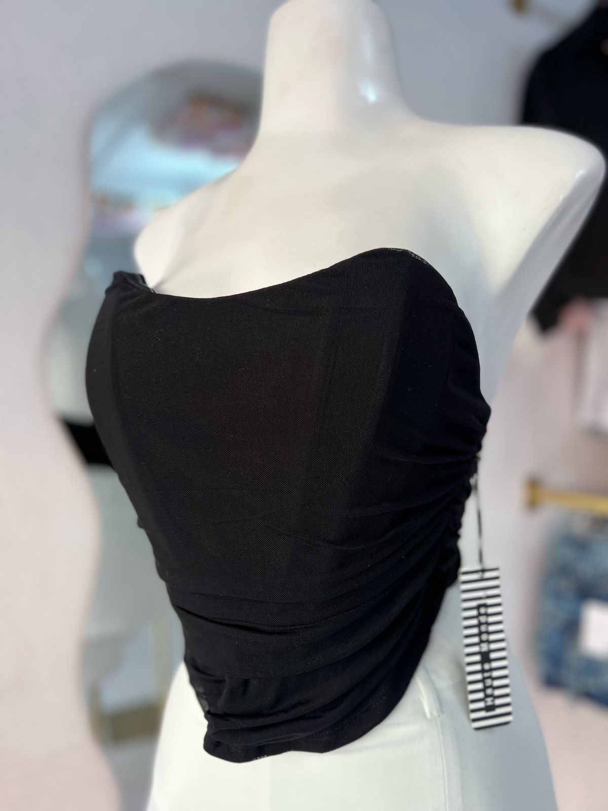 CORSET NEGRO MESH