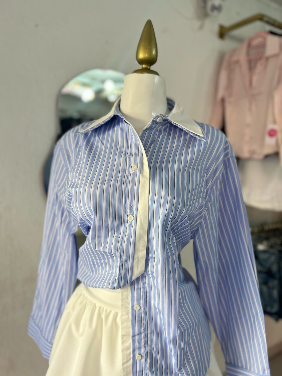 CAMISA AZUL RAYADA