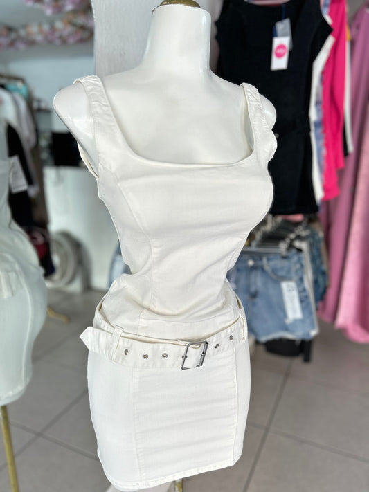 Vestido demin white