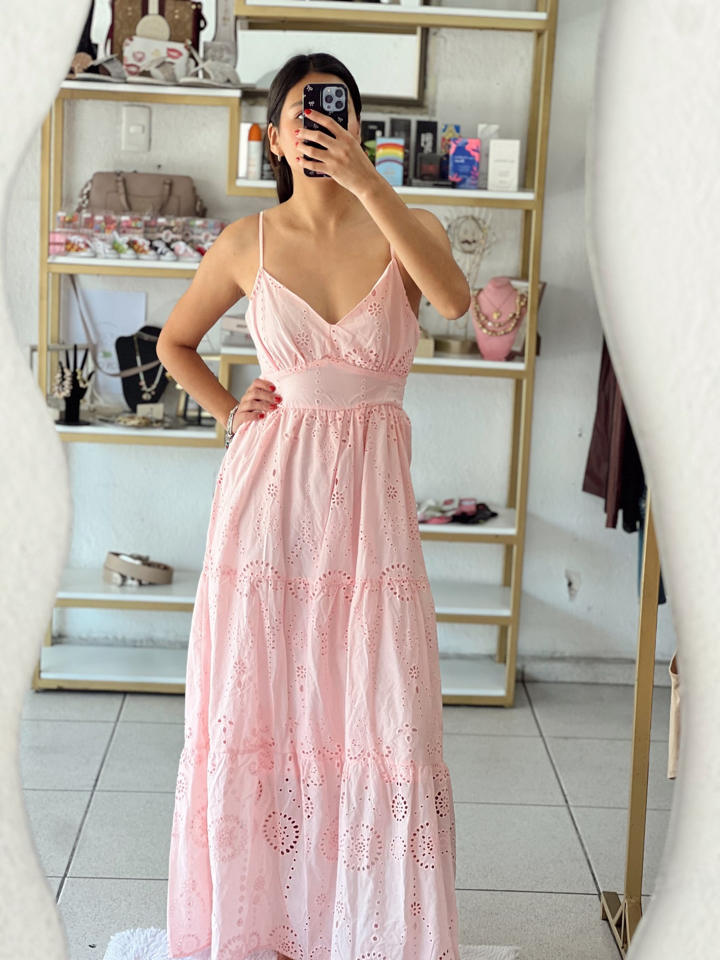 Vestido rosa baby