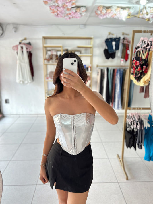 Corset plateado