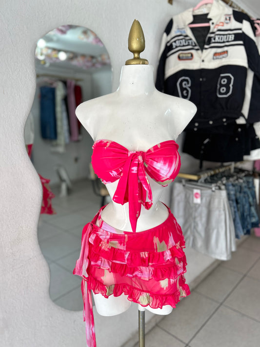 Traje de baño rosa brisa 3 pz