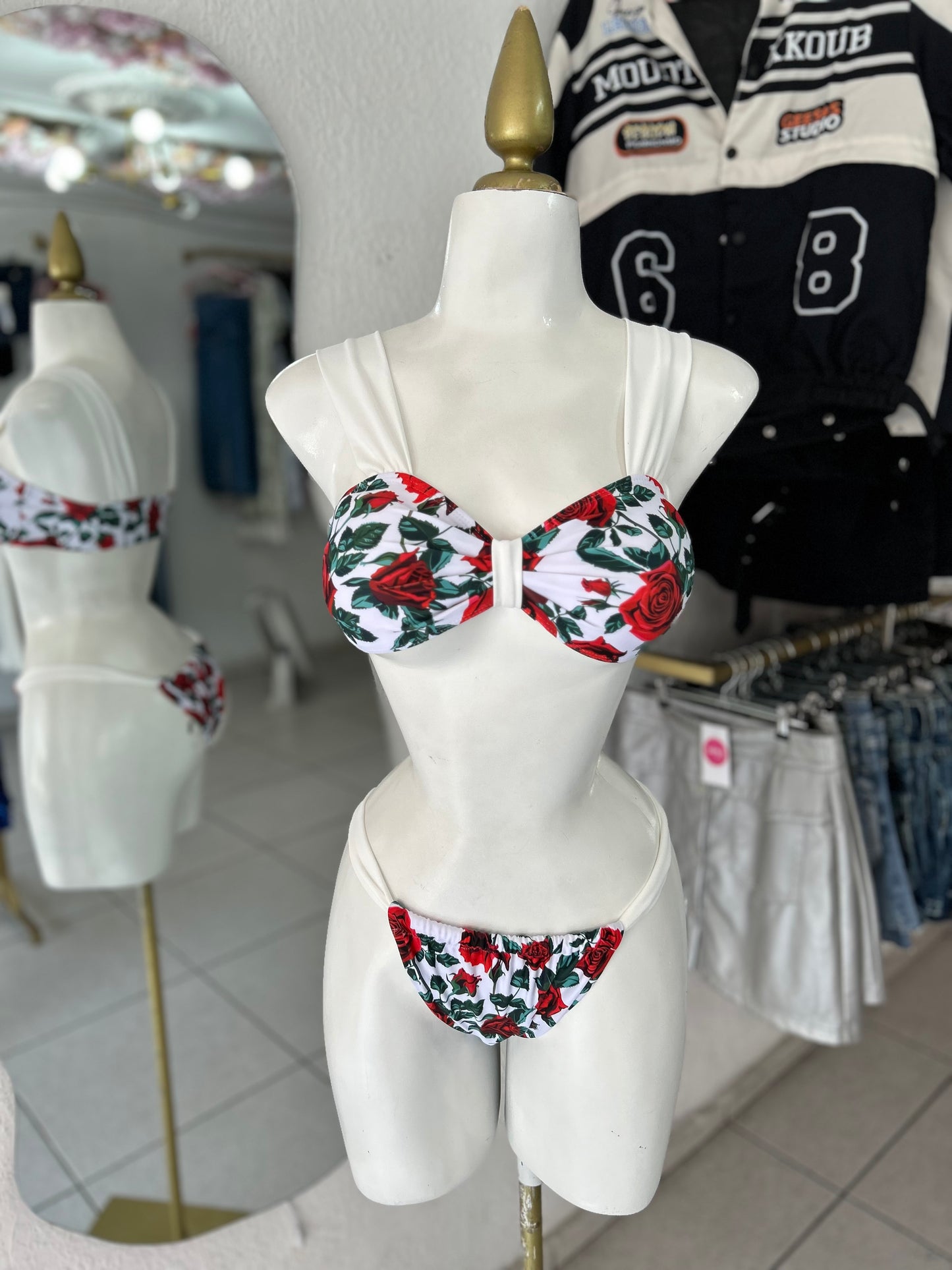 Traje de baño roses 3 pz