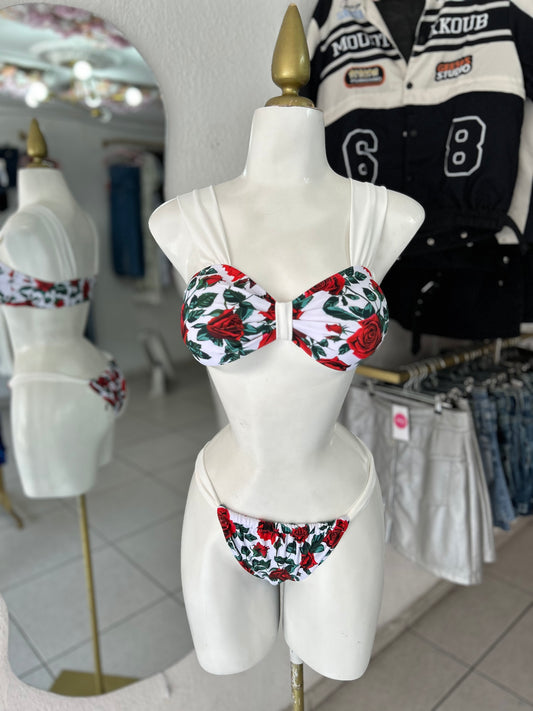 Traje de baño roses 3 pz