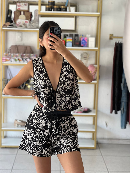 Conjunto black blossom