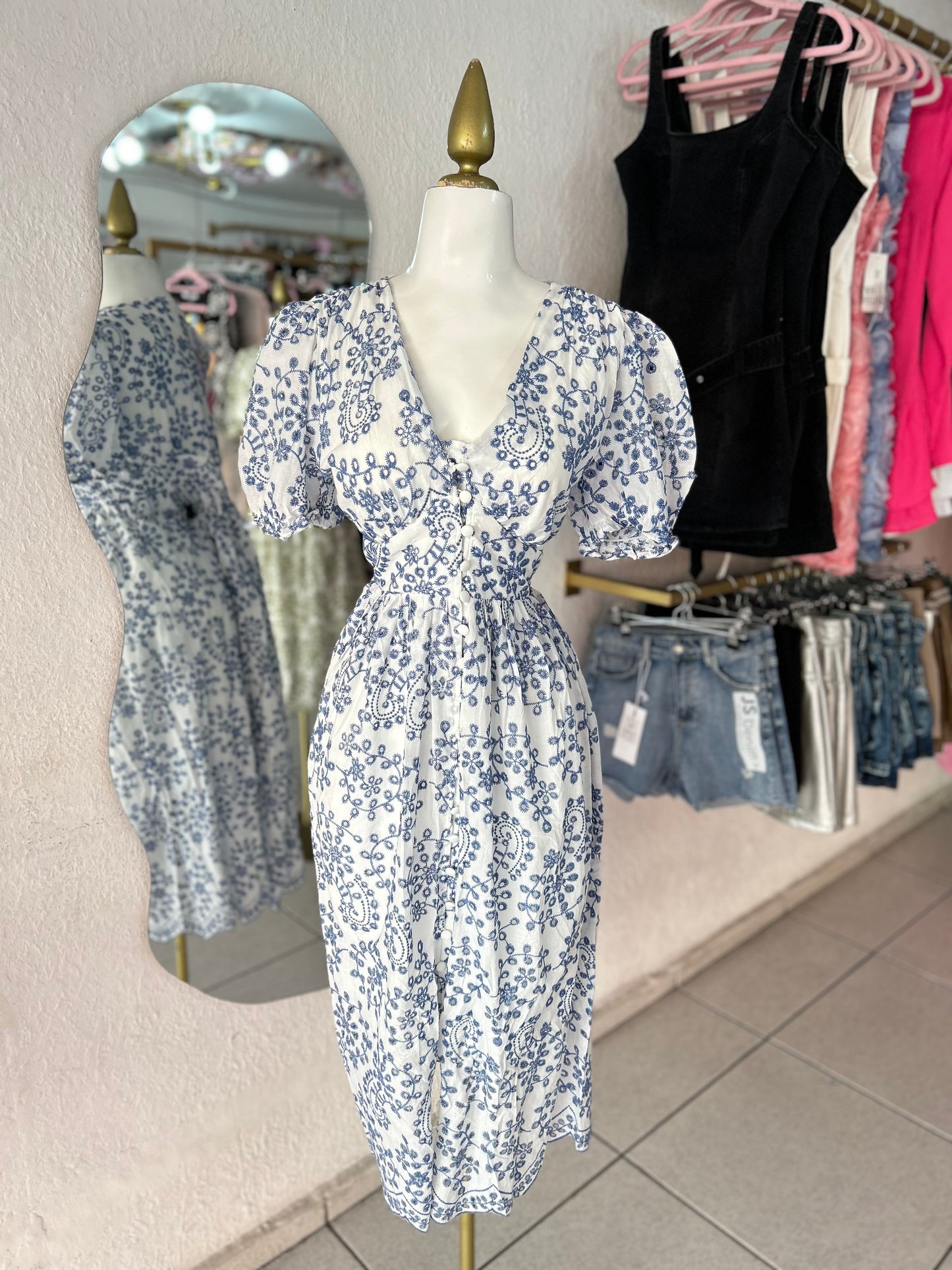 Vestido brisa azul