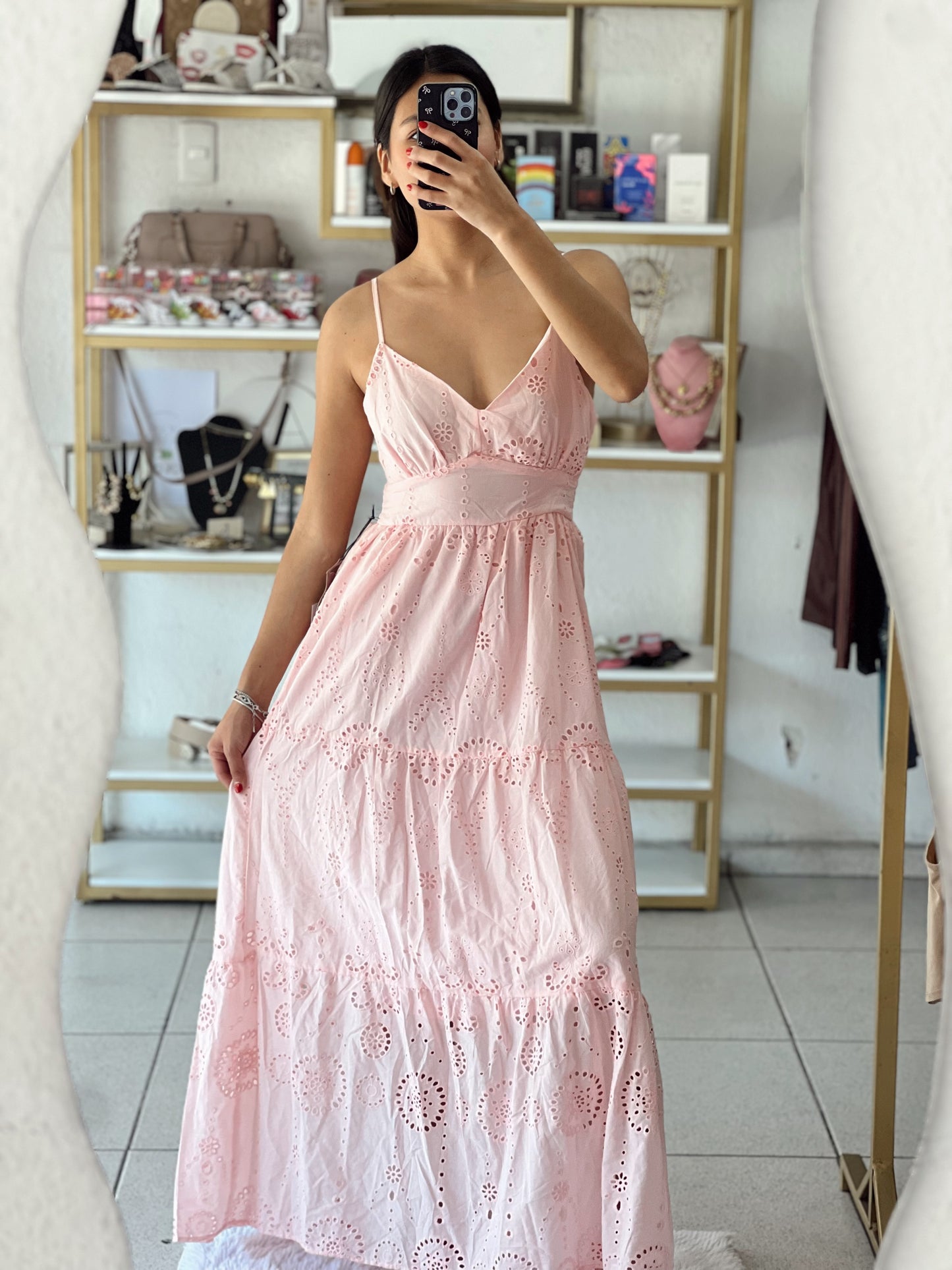 Vestido rosa baby