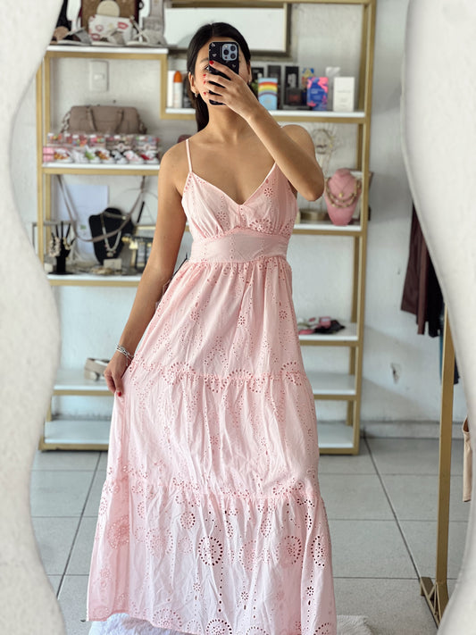 Vestido rosa baby