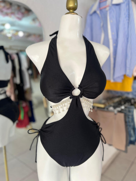 TRAJE DE BAÑO NEGRO COMPLETO MAY