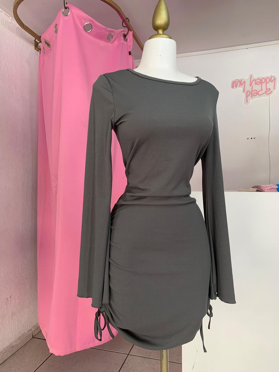 VESTIDO GRIS