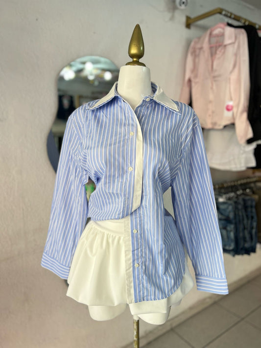 CAMISA AZUL RAYADA
