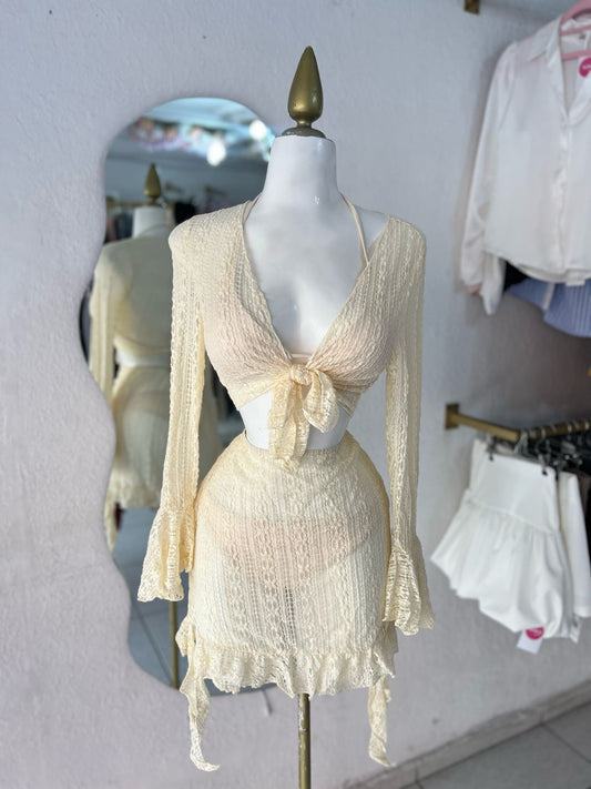 TRAJE DE BAÑO 4 PZ IVORY