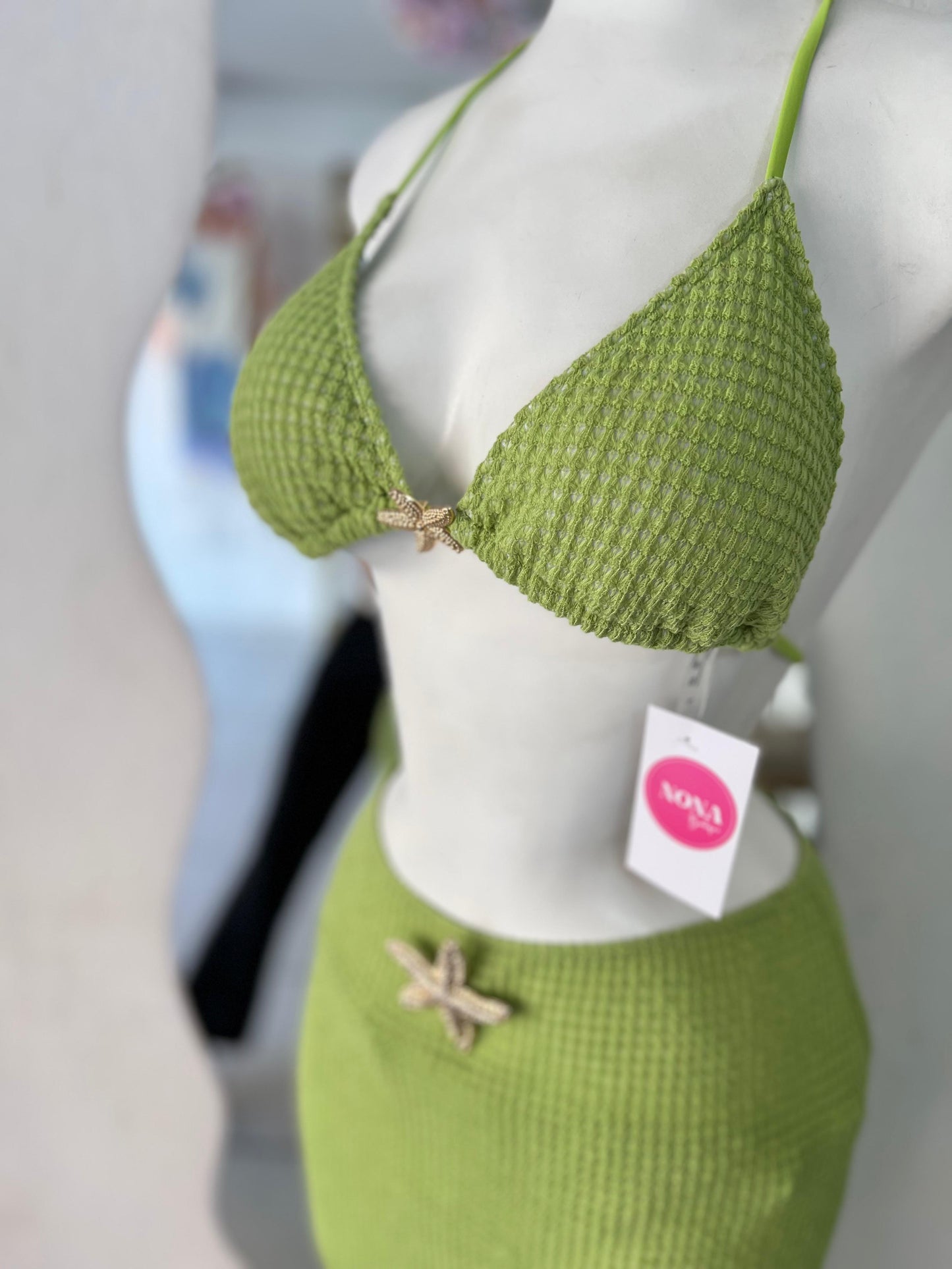 TRAJE DE BAÑO VERDE ESTRELLA DE MAR